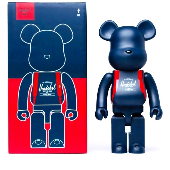 Medicom x Herschel BEARBRICK 1000% - Picture 1 of 10